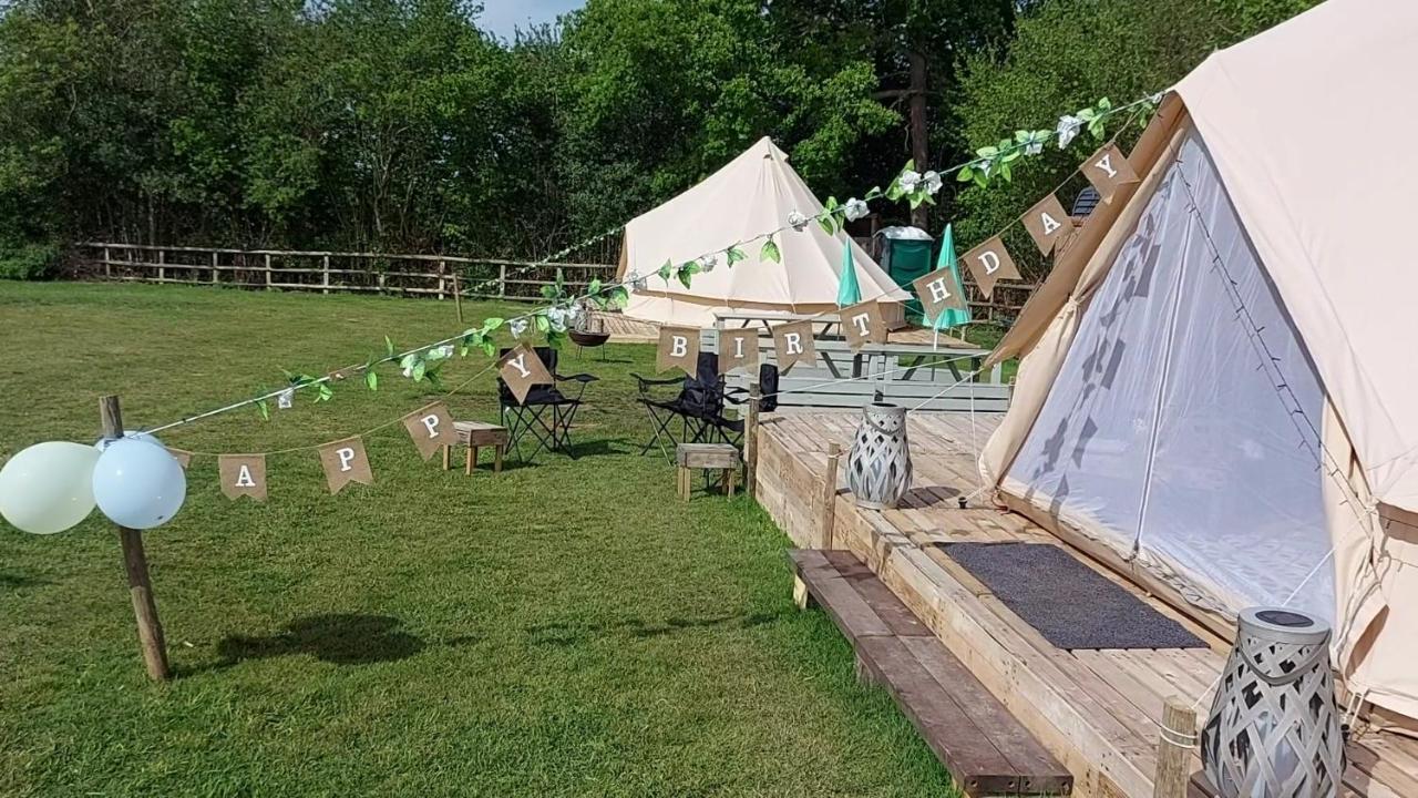 Hopgarden Glamping - Luxury 6M Bell Tent Wadhurst Екстериор снимка