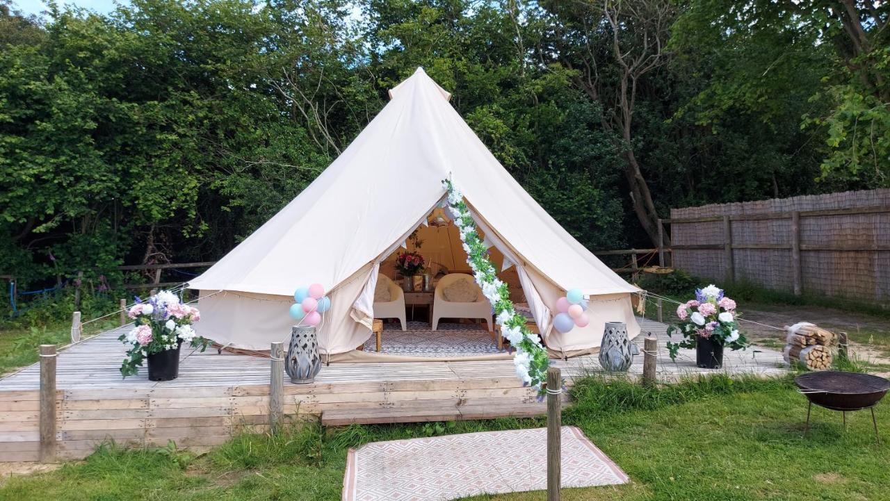 Hopgarden Glamping - Luxury 6M Bell Tent Wadhurst Екстериор снимка